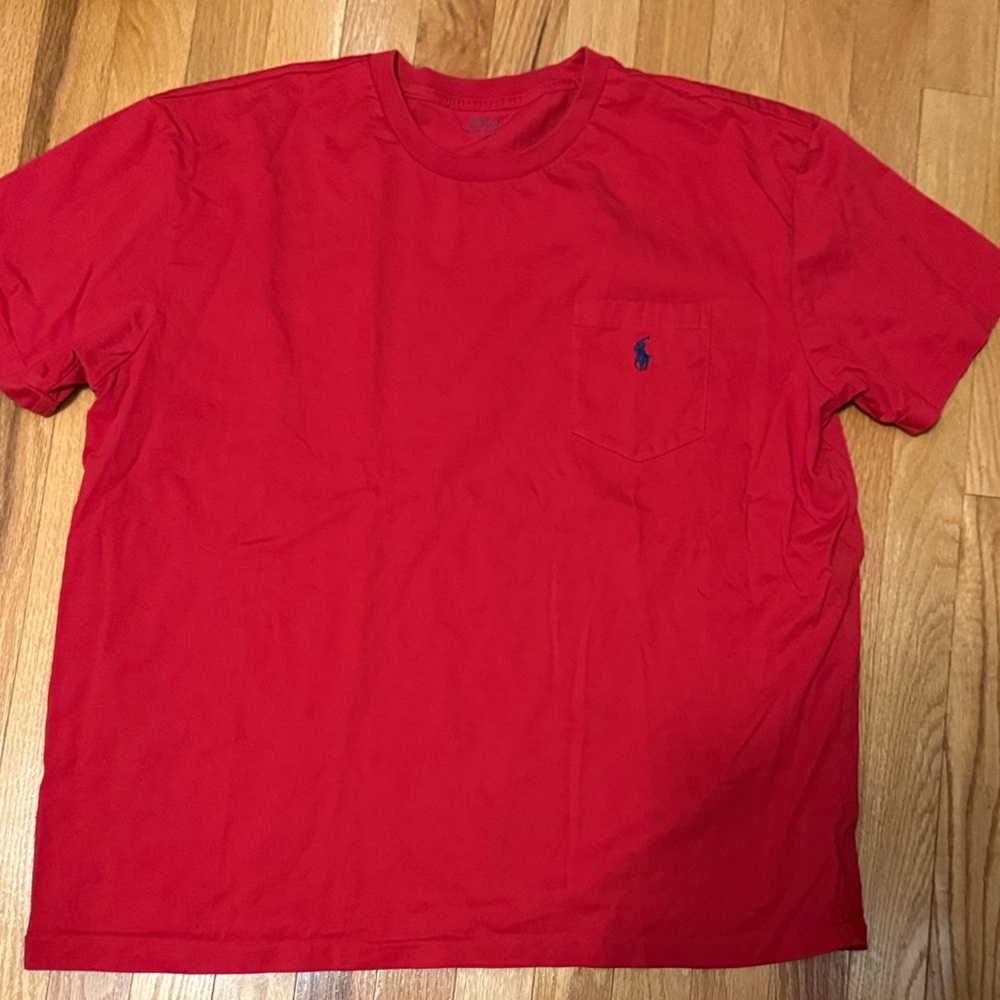Polo by Ralph Lauren Men's Red Short Sleeve Tee